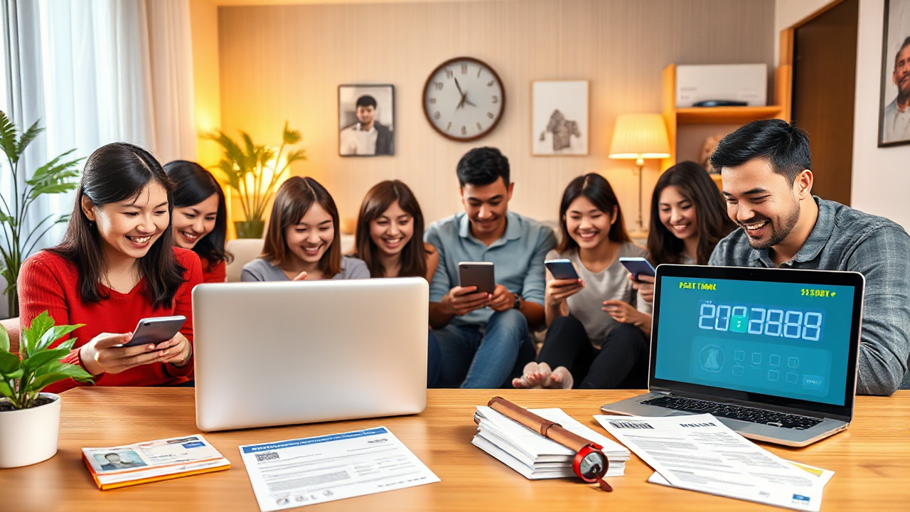 Imagem representando a aprovação de dinheiro na hora com um cliente satisfeito recebendo um empréstimo rápido.