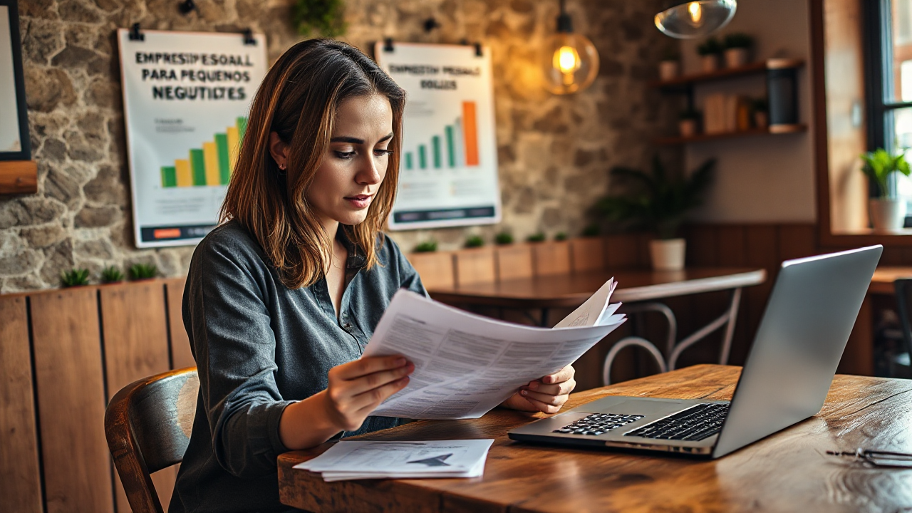 Imagem ilustrativa sobre empréstimo pessoal para pequenos negócios, destacando opções de microcrédito.