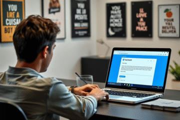 Imagem representativa de um currículo sendo anexado a uma candidatura online.