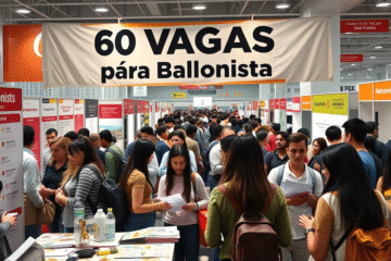 Imagem ilustrativa sobre as 60 vagas para balconista disponíveis em diversas áreas como padaria e açougue.