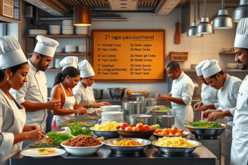 Oportunidades de trabalho para cozinheiro(a) em diversas regiões.